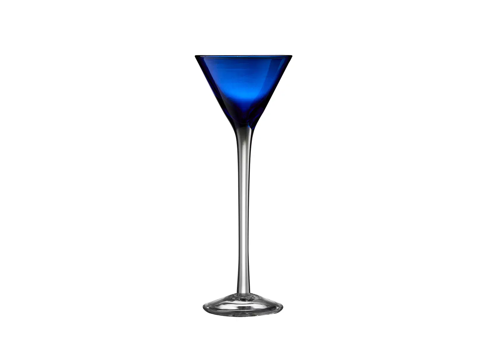 Lyngby Glas Snapseglas på fod 6 stk i assorterede farver og former